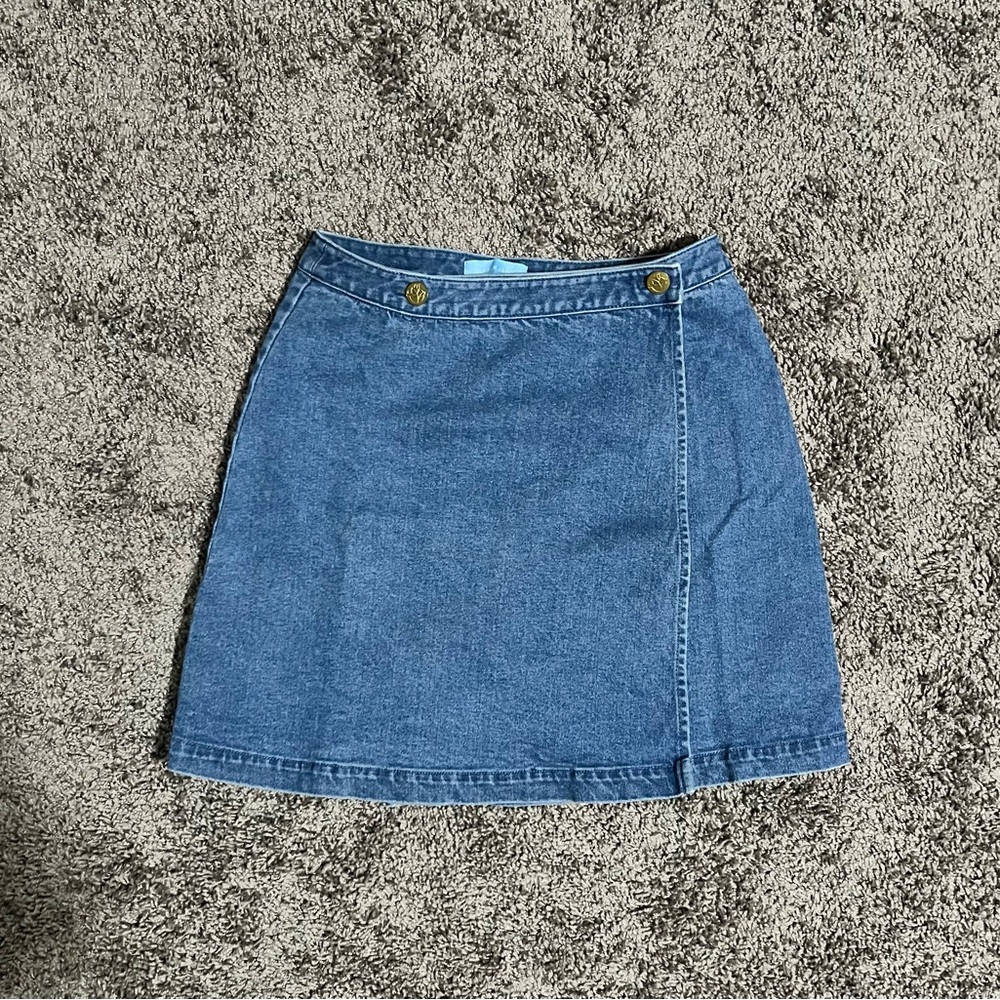 Draper James Classic Blue A-Line Skirt
